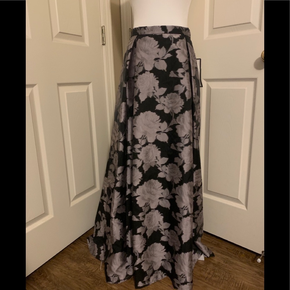 Alex Evenings Floral Print Maxi Skirt